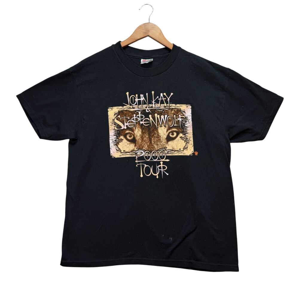 VTG John Kay & Steppenwolf 2000 Tour Classic Rock T Shirt Concert Band Tee L